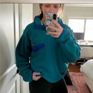 Patagonia Teal Fleece Pullover